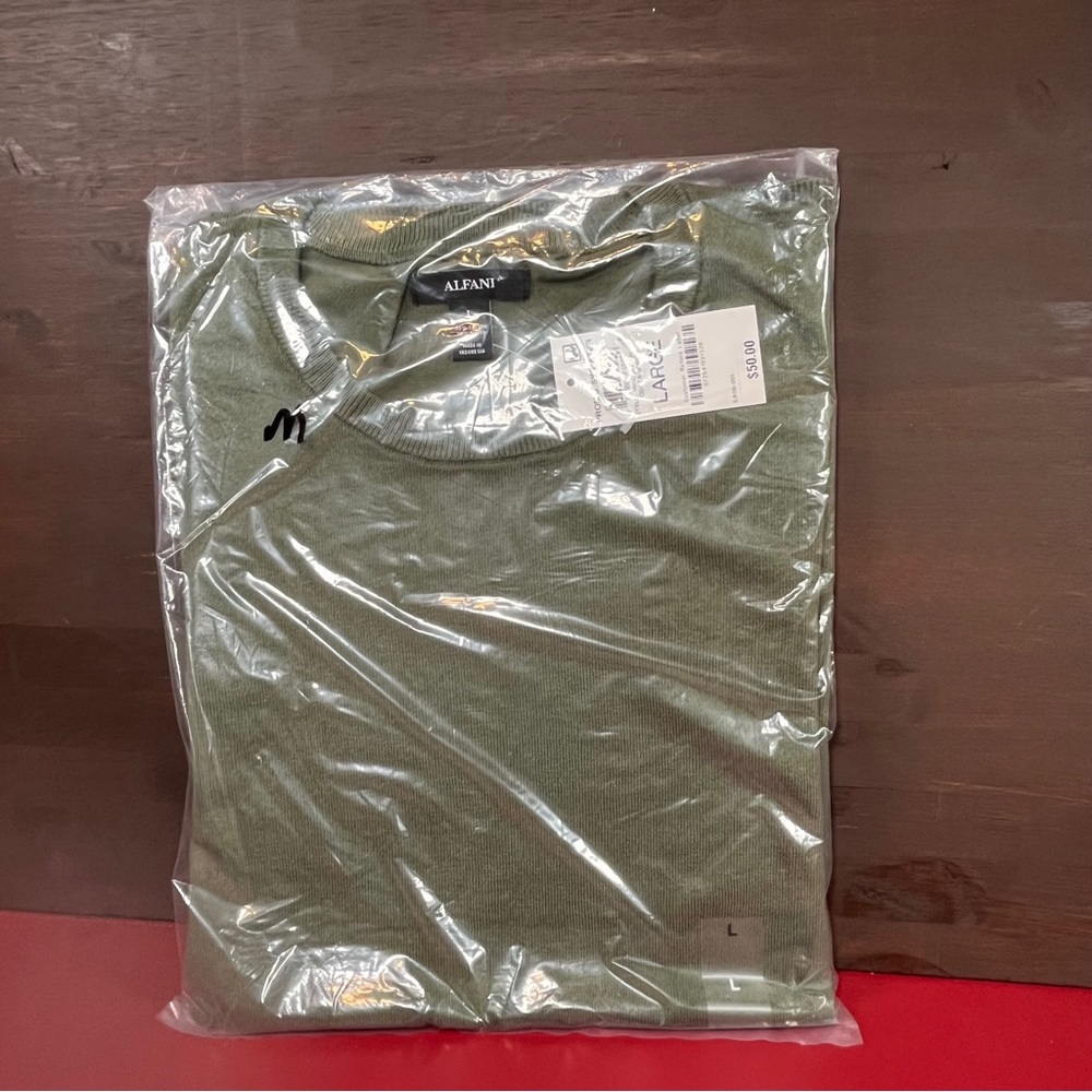 Alfani Olive Green Sweater Large